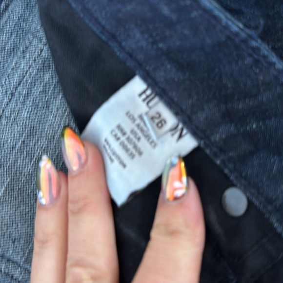 Dark wash soft denim Hudson Jeans size 26 - Picture 3 of 6